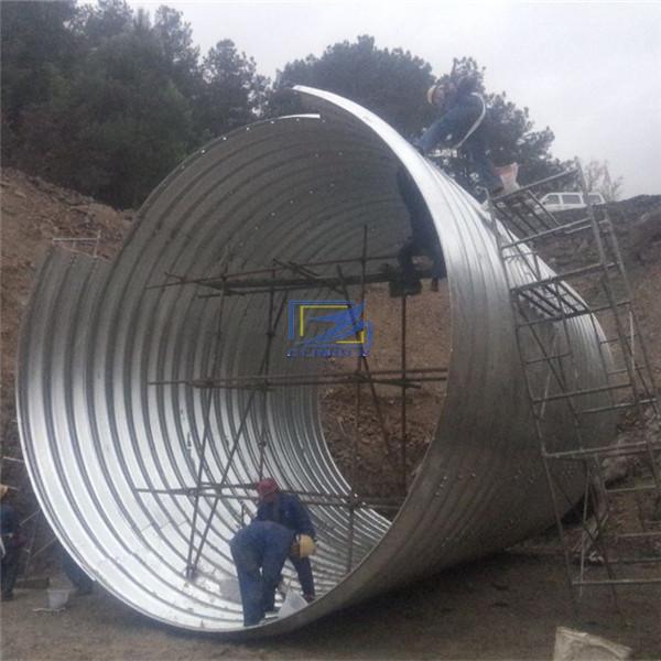 corrugated steel culvert with a super corrugation 